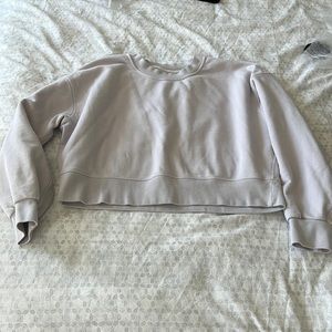 Lulu lemon perfectly oversized crop sweatshirt